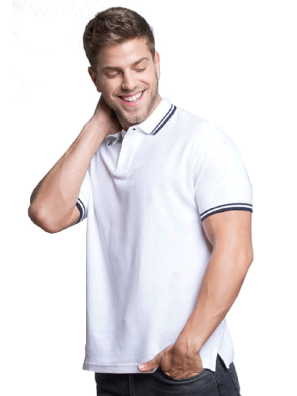 Koszulka Polo JHK Contrast PORA210