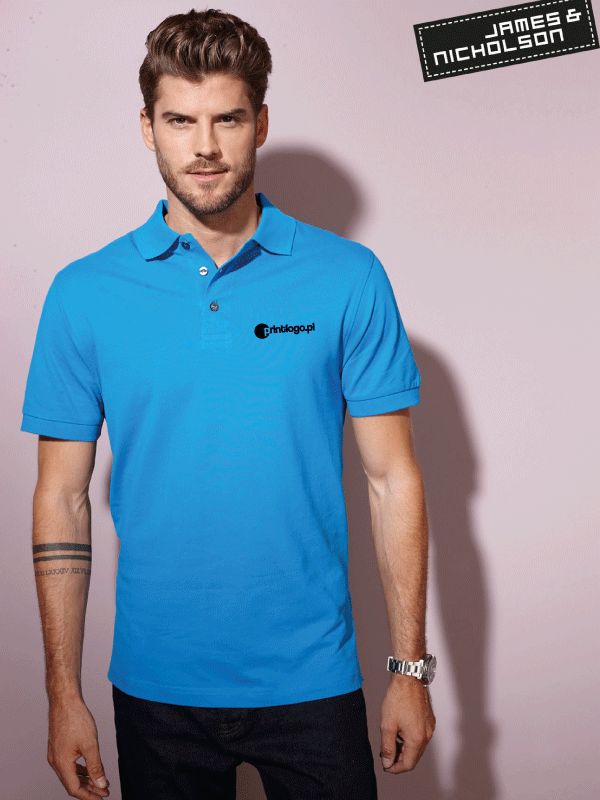 Męska koszulka Polo James Nicholson Pima JN708