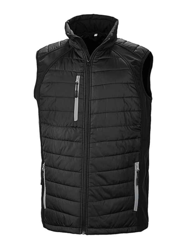 Kamizelka Softshell Padded Compass R238X Black/Grey