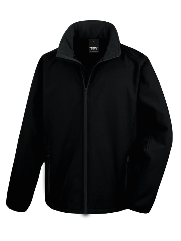 Męski Softshell Result Printable R231M Black/Black