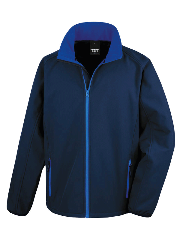 Męski Softshell Result Printable R231M Navy/Royal