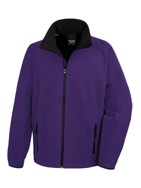 Męski Softshell Result Printable R231M Purple/Black