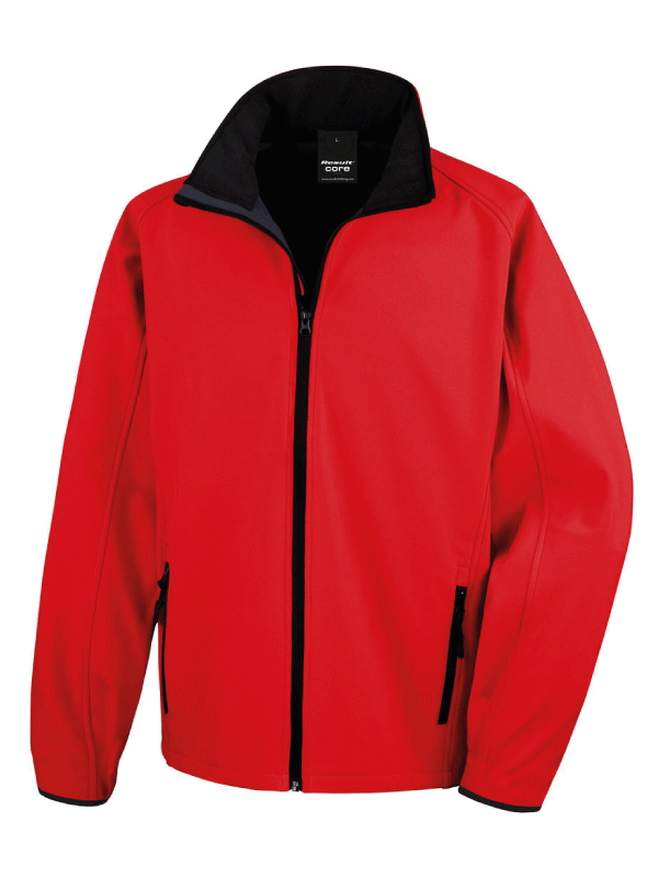 Męski Softshell Result Printable R231M Red/Black