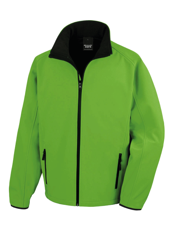 Męski Softshell Result Printable R231M Vivid Green/Black