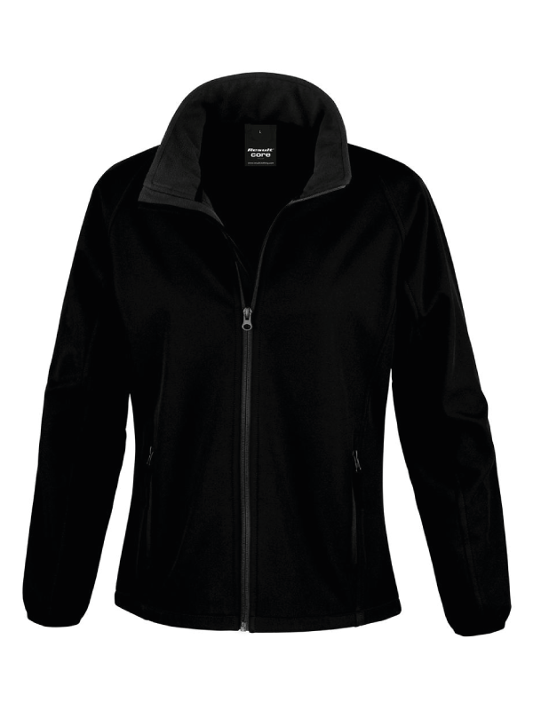 Damski Softshell Result Printable R231F Black/Black
