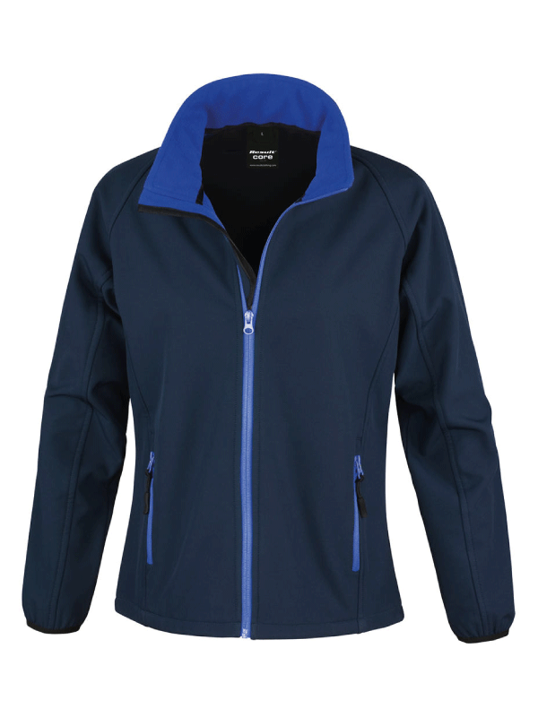 Damski Softshell Result Printable R231F Navy/Royal