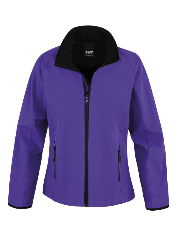 Damski Softshell Result Printable R231F Purple/Black