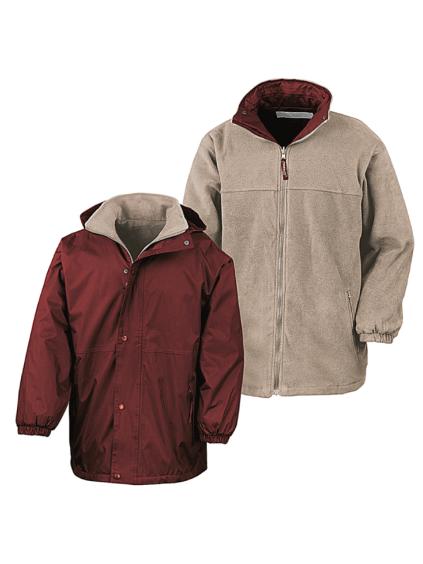 Burgundy/Camel