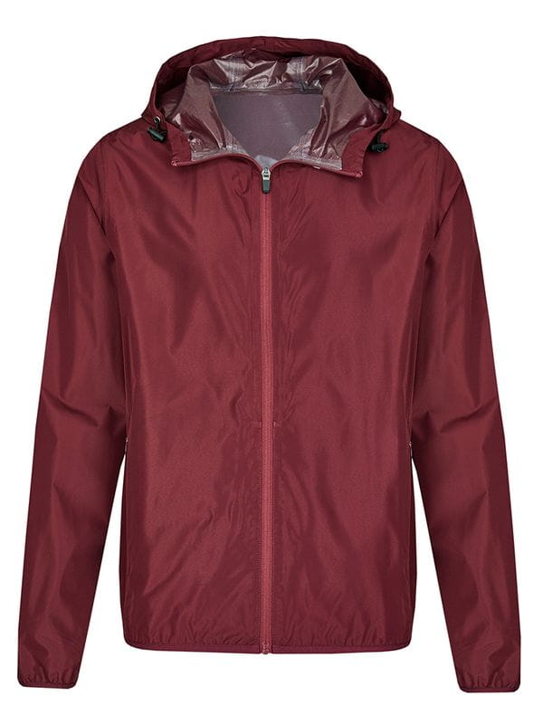 Unisex Hooded Windbreaker MY1010 Burgundy