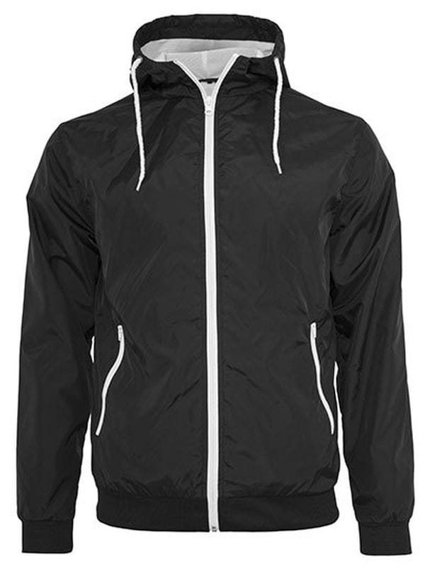 Kurtka Build Your Brand Windrunner BY016 Black/White