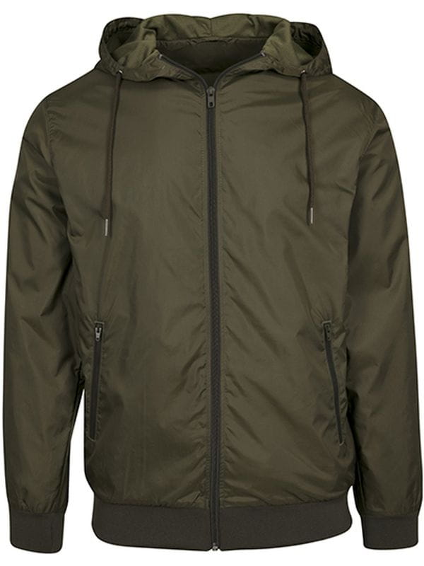 Kurtka Build Your Brand Windrunner BY016 Olive/Olive