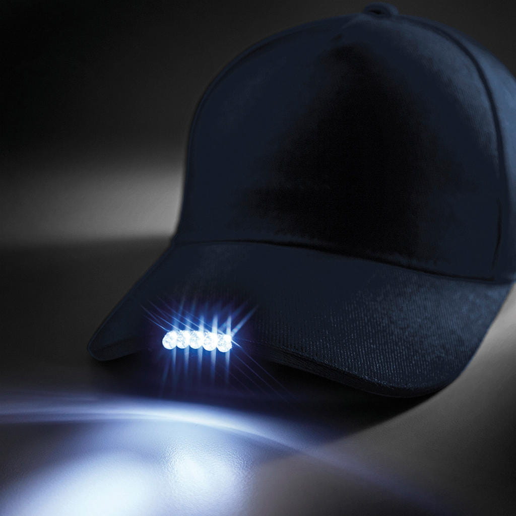 Czapka Beechfield z latarką LED Light B515