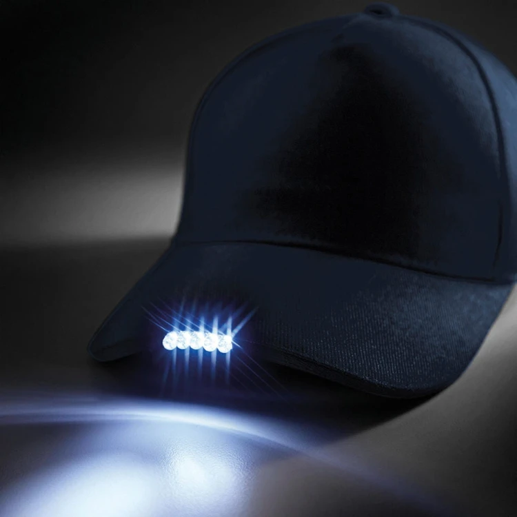 Czapka Beechfield z latarką LED Light B515