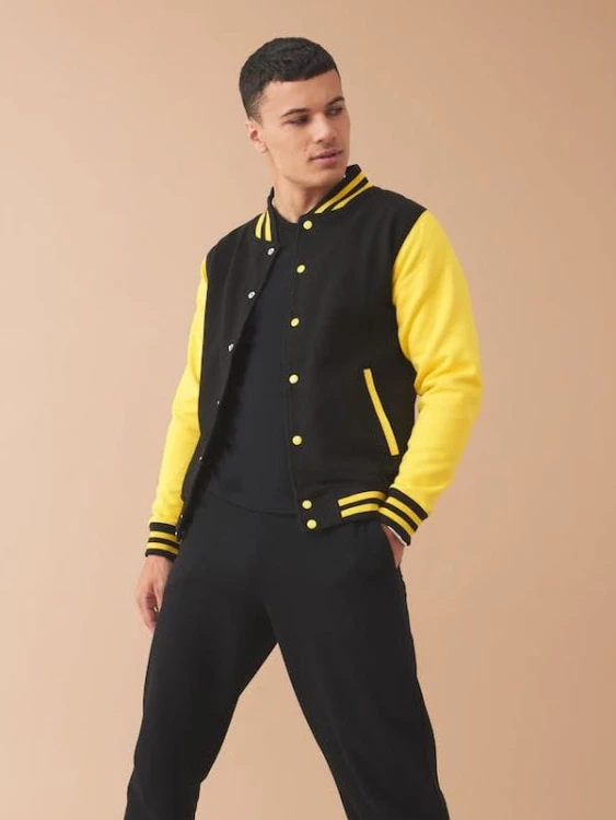 JH043 Just Hoods Varsity Jacket