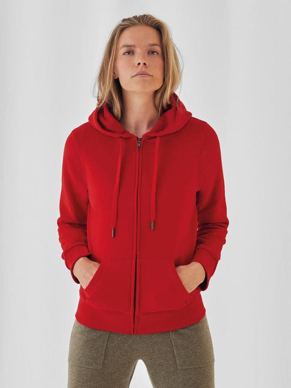 Damska bluza na zamek z kapturem Queen WW03Q