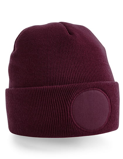 Czapka Beechfield z okrągłą naszywką B446 Burgundy