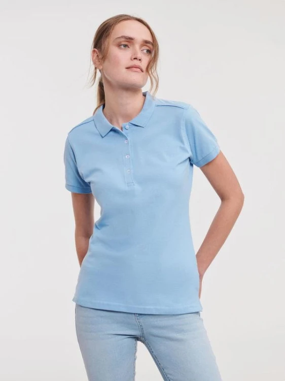 Damska koszulka Polo Russell Stretch 566F