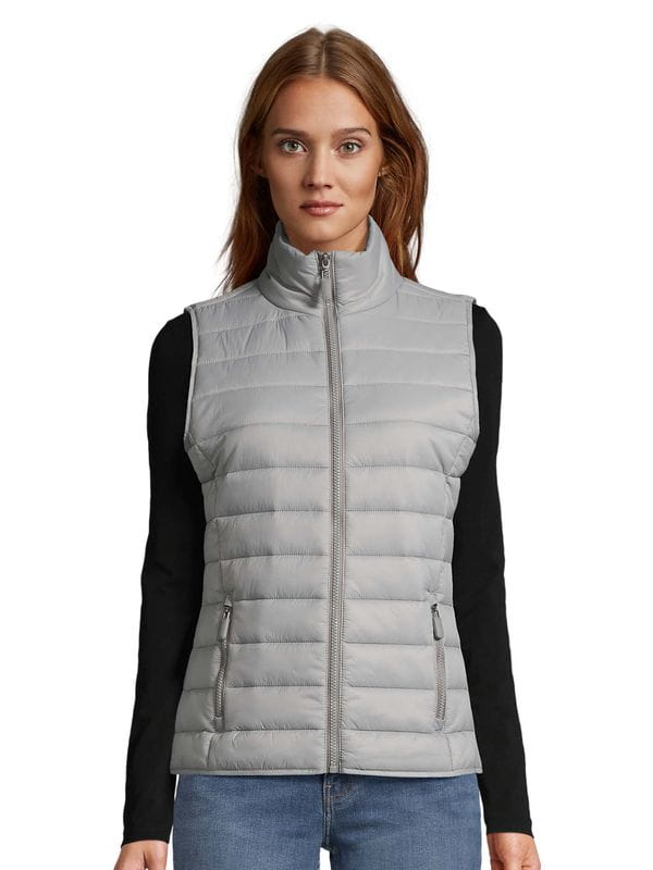 Damski bezrękawnik Sols Wave 01437 Metal Grey