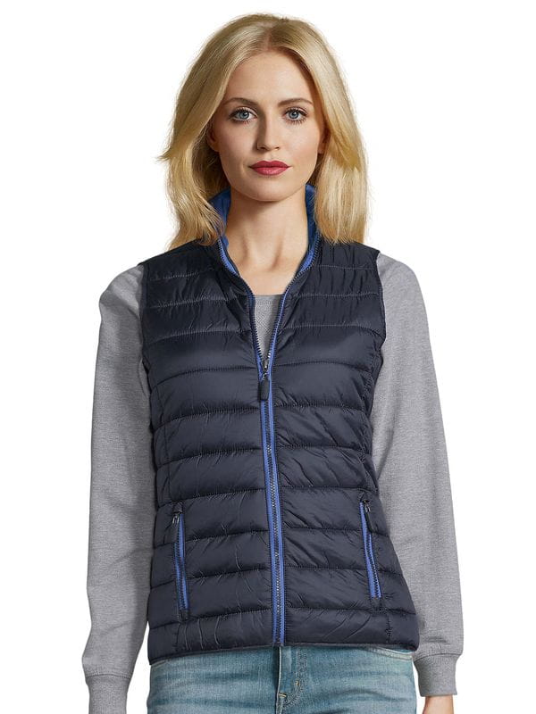 Damski bezrękawnik Sols Wave 01437 Navy