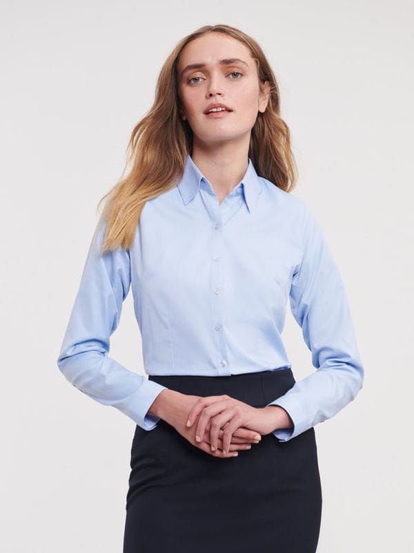 Koszula Russell Herringbone R-962F-0 Light Blue
