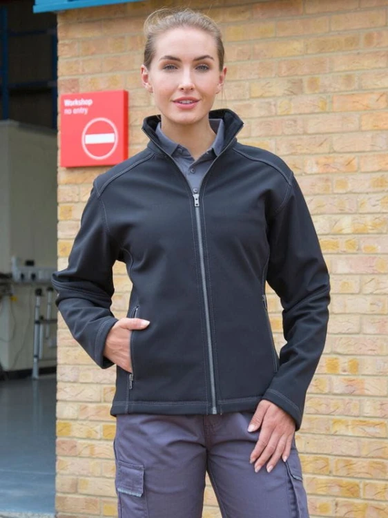Damska kurtka softshell Result Treble Stitch