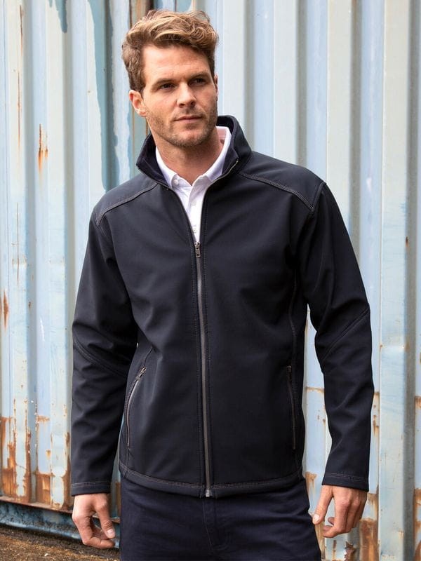 Męska kurtka softshell Result Treble Stitch