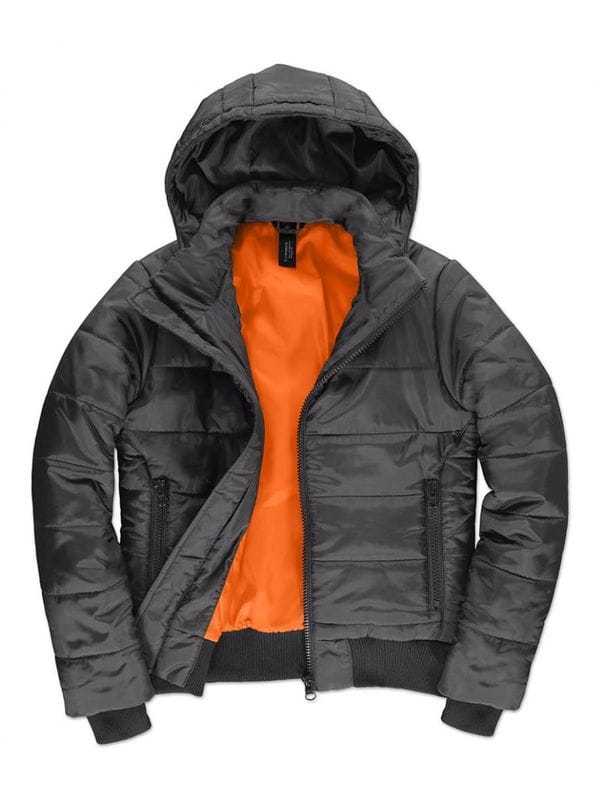Damska kurtka BC Superhood JW941 Dark Grey / Neon Orange