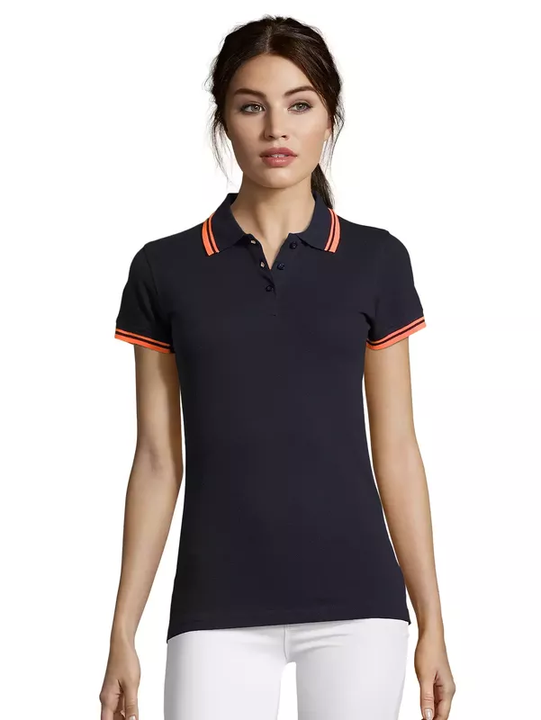 French Navy/Neon Orange