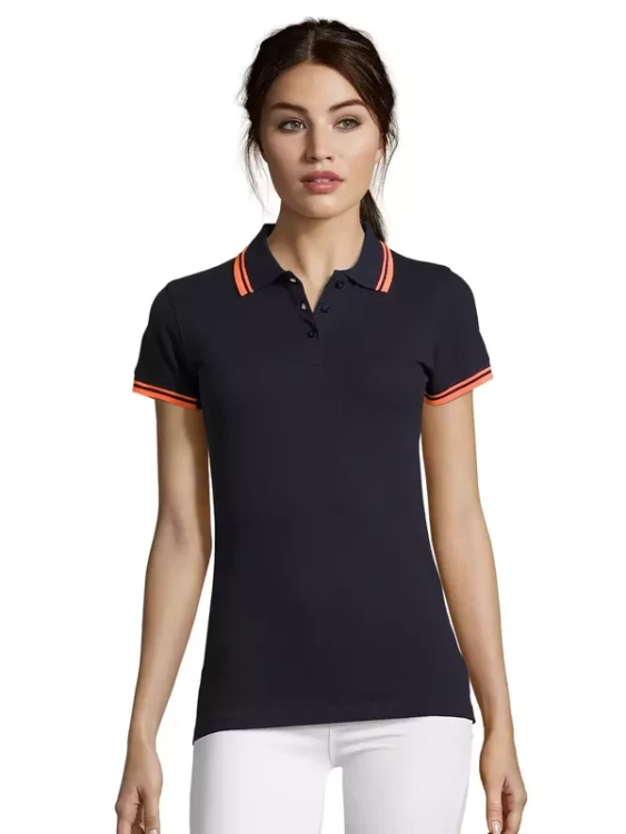 French Navy/Neon Orange