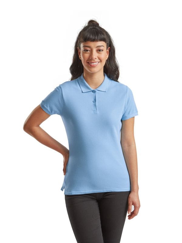 Damska koszulka Polo Premium 63-030-0 (Sky Blue)