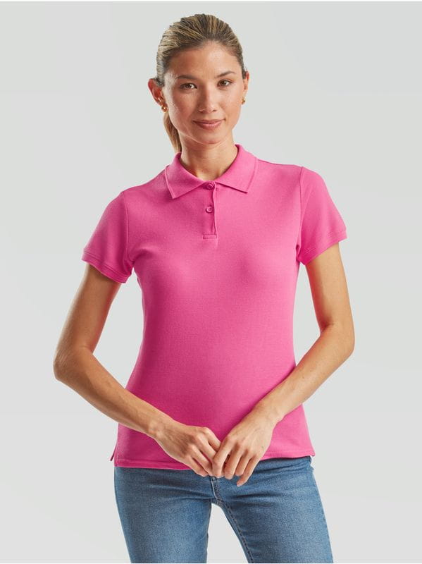 Damska koszulka Polo Premium 63-030-0 (Fuchsia)