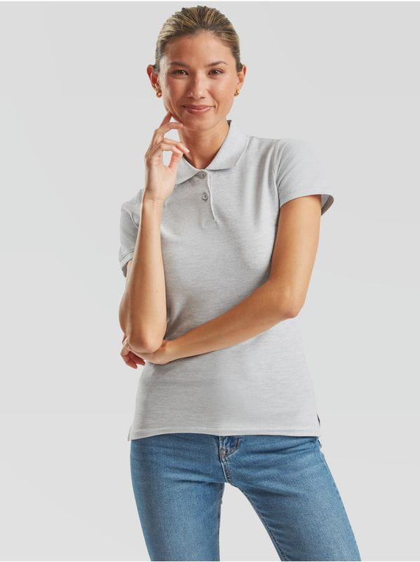 Damska koszulka Polo Premium 63-030-0 (Heather Grey)
