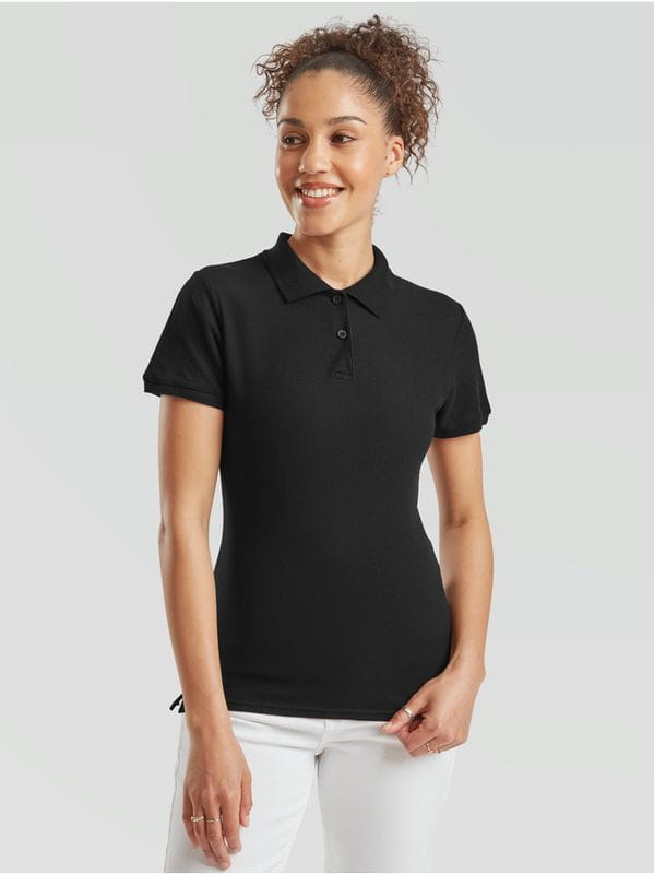 Damska koszulka Polo Premium 63-030-0 (Black)