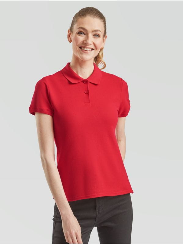 Damska koszulka Polo Premium 63-030-0 (Red)