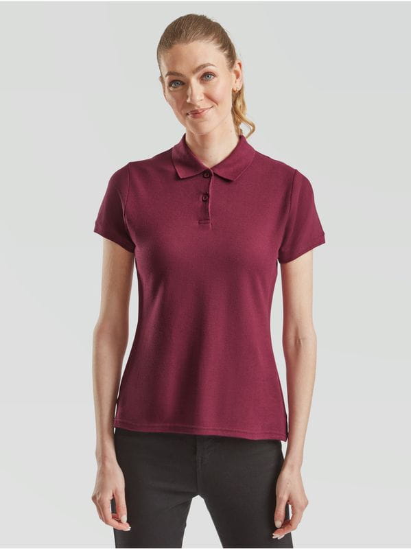 Damska koszulka Polo Premium 63-030-0 (Burgundy)