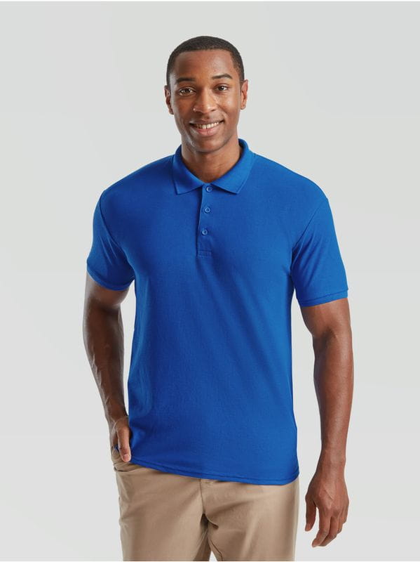 Męskie Polo z włókien mieszanych/Royal Blue