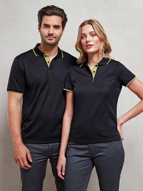 PR618 Polo Contrast Coolchecker