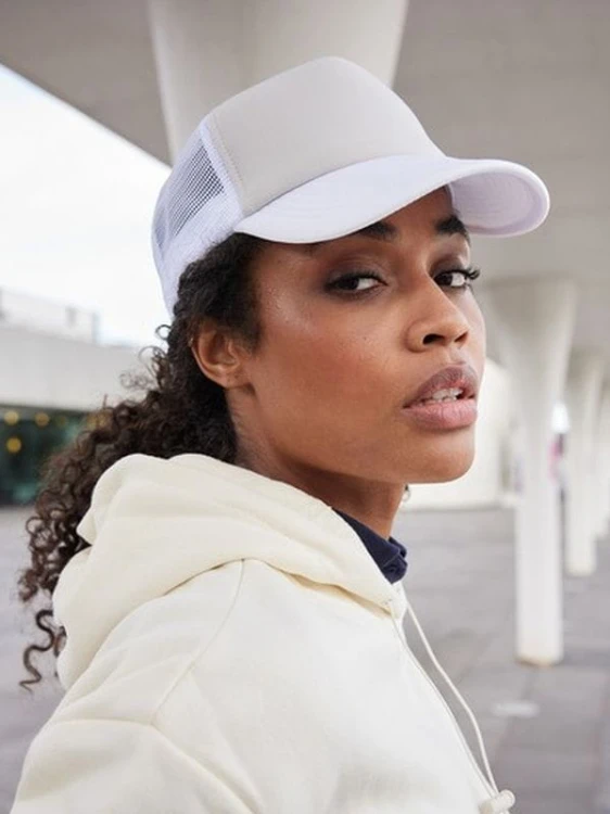 MB070 Myrtle Beach 5-Panel Polyester Mesh Cap