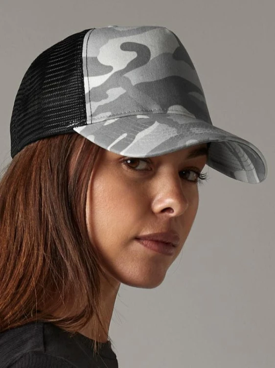 Beechfield Camo Snapback Trucker B694