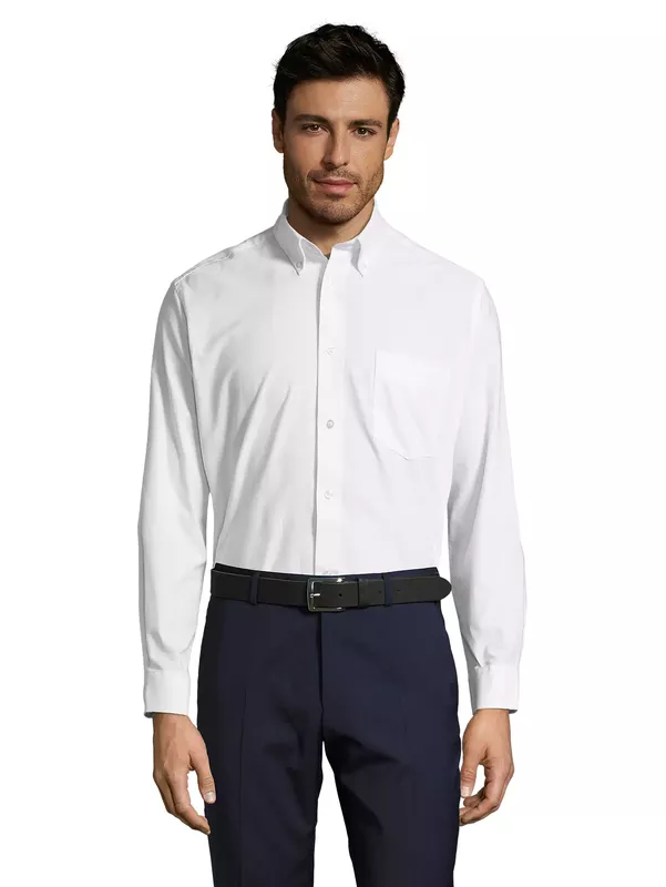 Koszula Oxford-Shirt Boston Long Sleeve 16000- White