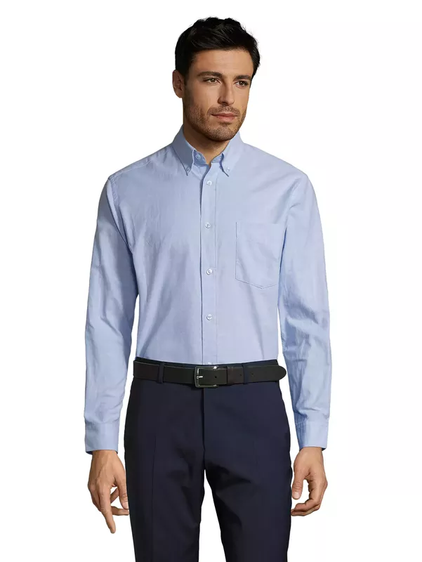 Koszula Oxford-Shirt Boston Long Sleeve 16000 - Sky blue