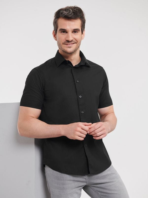 Męska koszula Russell Stretch 947M (Black)