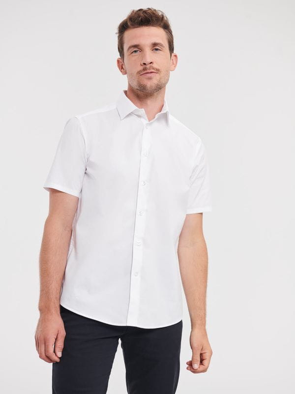 Męska koszula Russell Stretch 947M (White)