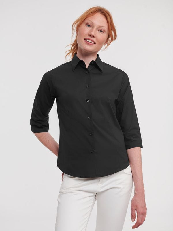 946F koszula slim fit Russell (black)