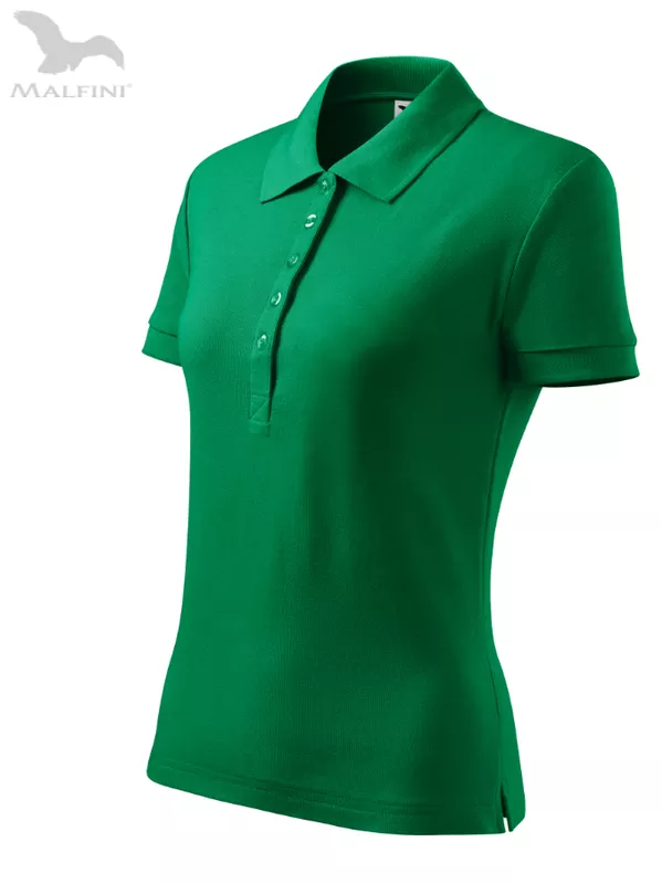 Damskie Polo Malfini Cotton Heavy 216 (Zieleń trawy)