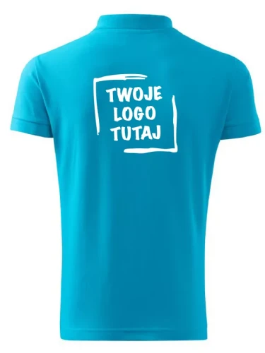 Koszulka Polo Malfini Cotton Heavy 215 (Turkusowy)
