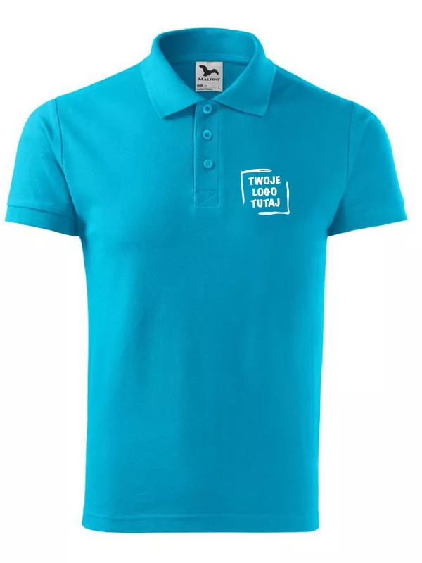 Koszulka Polo Malfini Cotton Heavy 215 (Turkusowy)