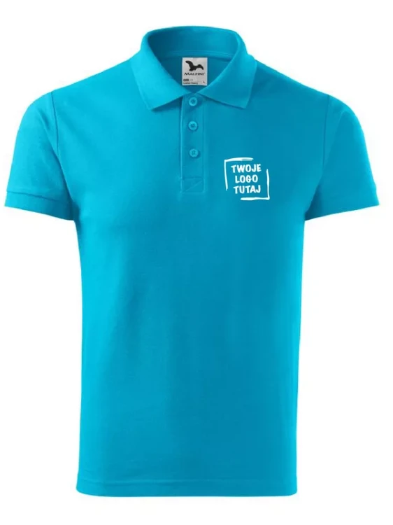 Koszulka Polo Malfini Cotton Heavy 215 (Turkusowy)