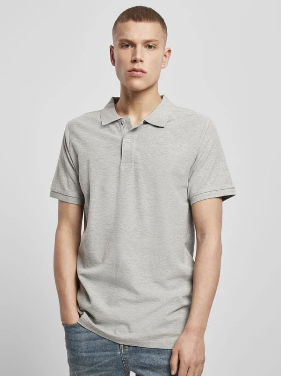 Koszulka Polo Build Your Brand Piqué BY008 (Heather Grey)