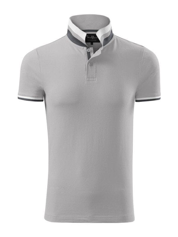 Męska koszulka Polo Malfini Collar Up 256 Silver Gray